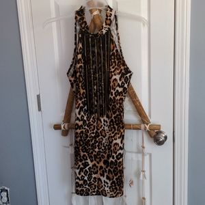 Cheetah halter dress